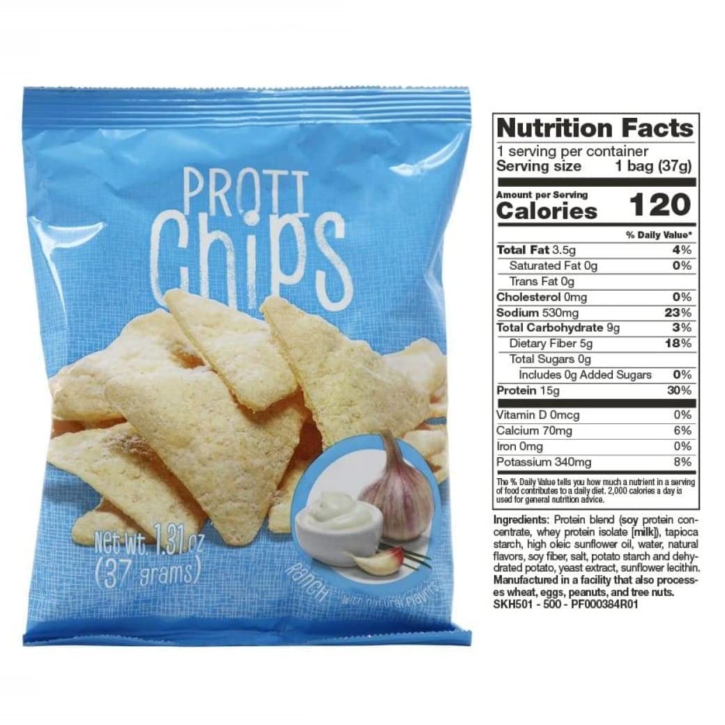 BariatricPal Proti Chips - Low Carb High Protein Snacks, 5 Flavor Variety Pack (35 Bags) | Keto Friendly, Gluten Free Diet Food for Weight Loss & Healthy Lifestyle | Perfect for Office, Gym or On-the-Go Snacking