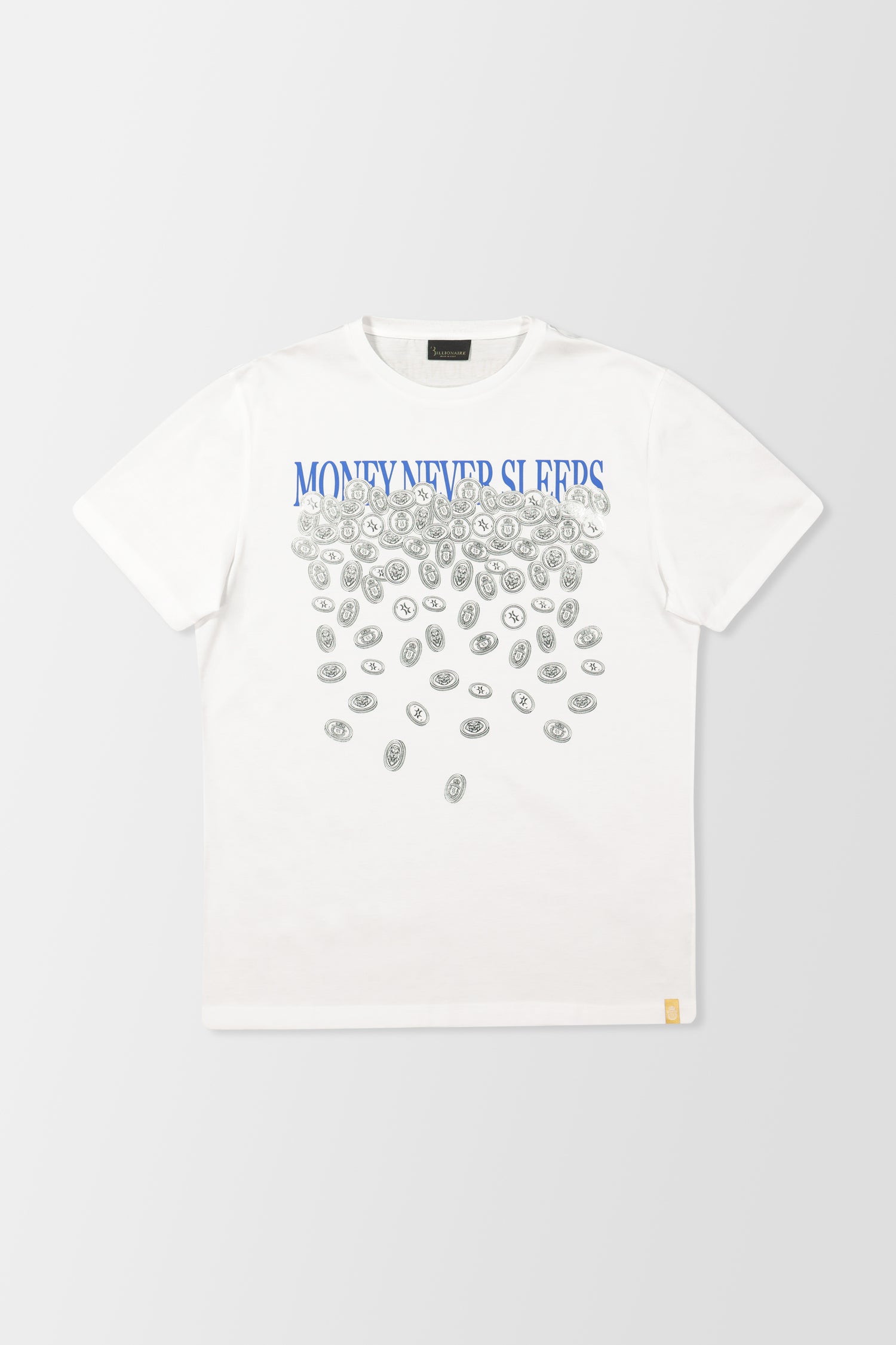 Billionaire White SS Money T-Shirt for Men - Stylish Casual Streetwear Tee - Perfect for Parties, Gifts & Everyday Wear
