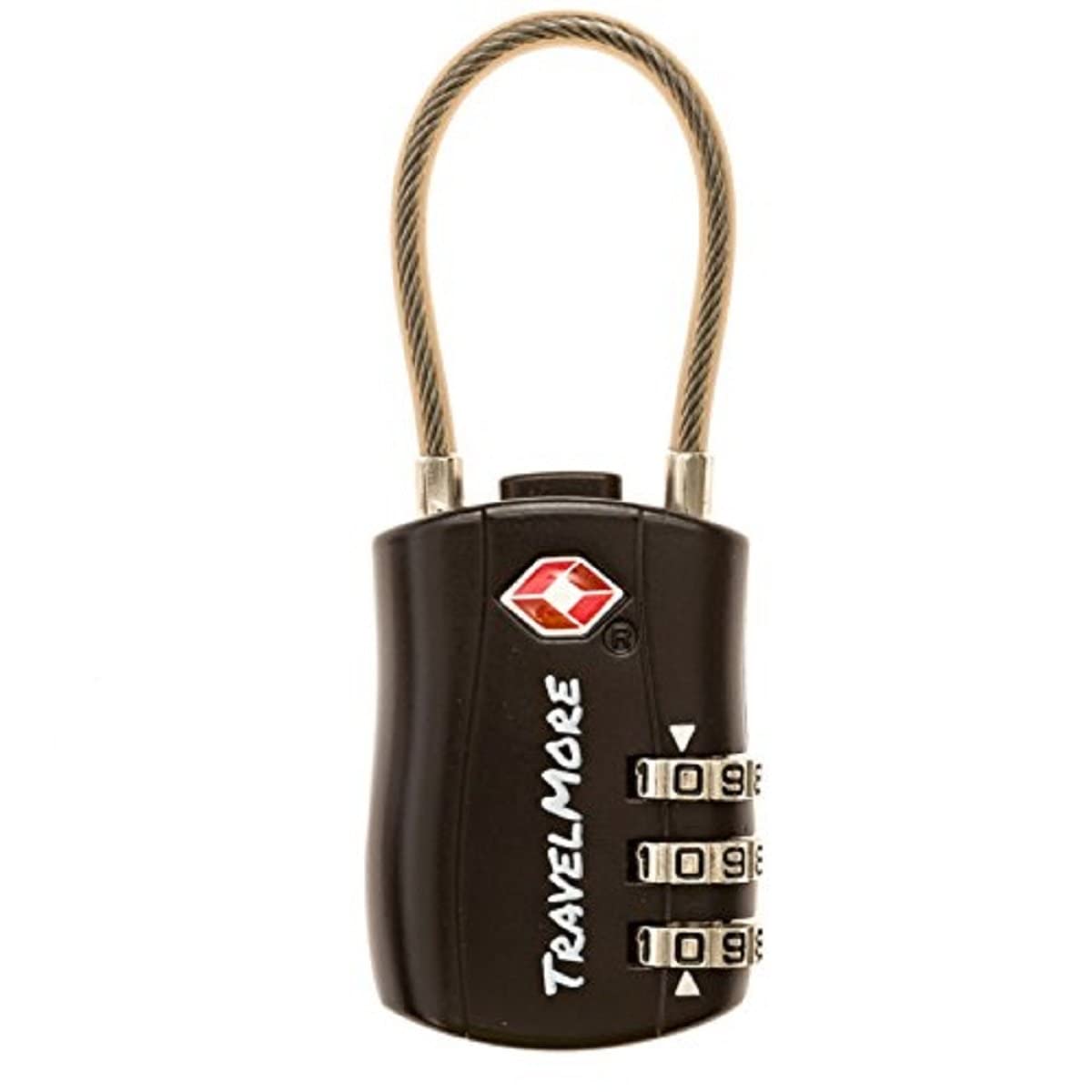 TSA Approved Travel Combination Luggage Locks - Secure Suitcases & Backpacks (1 Pack, Black) | Ideal for Airports, Hotels & Dorm Rooms