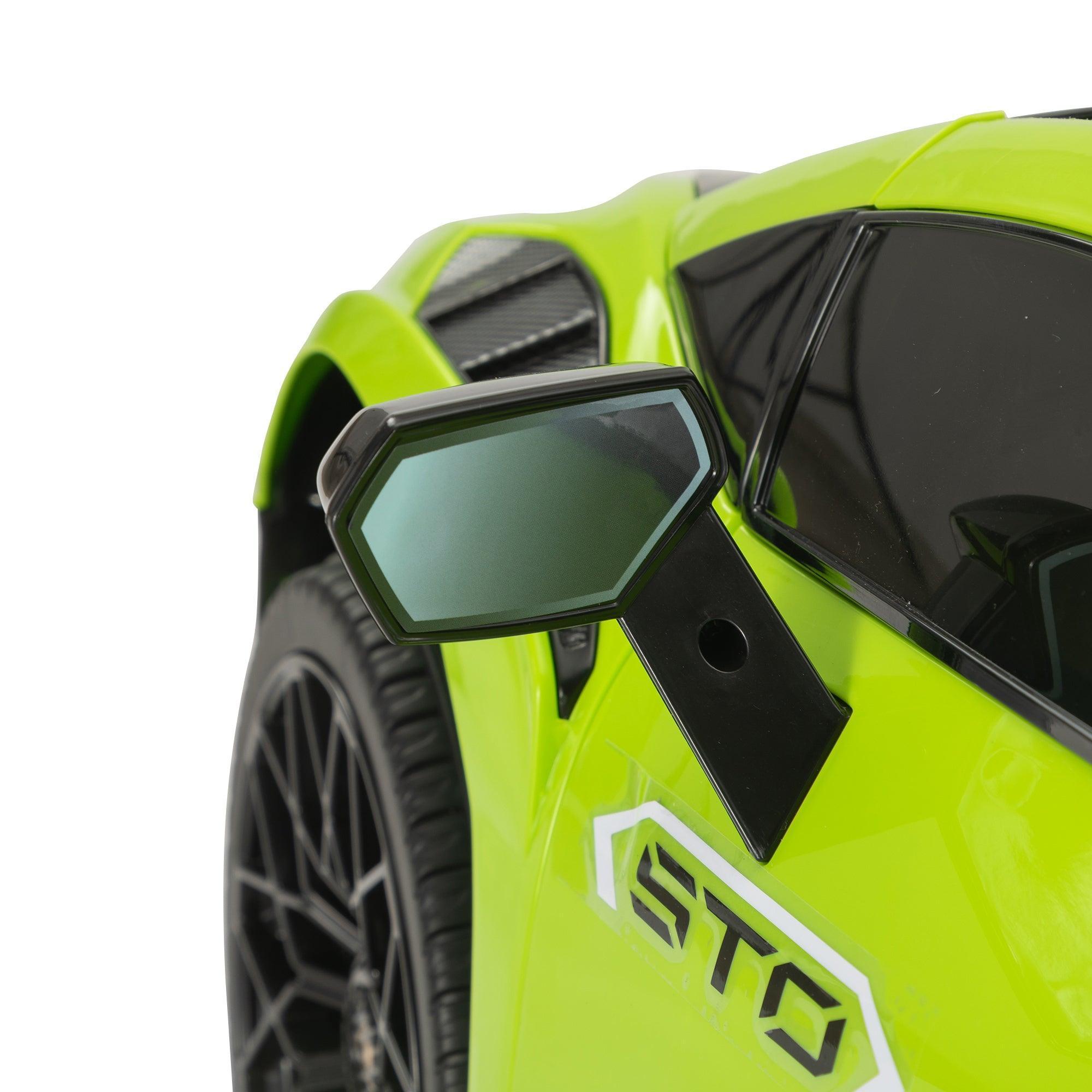 12V Battery Powered Kids Ride On Car - Licensed Lamborghini Remote Control Toy Vehicle with Music Player & LED Lights | Outdoor Play, Birthday Gift for Boys & Girls Ages 3-8
