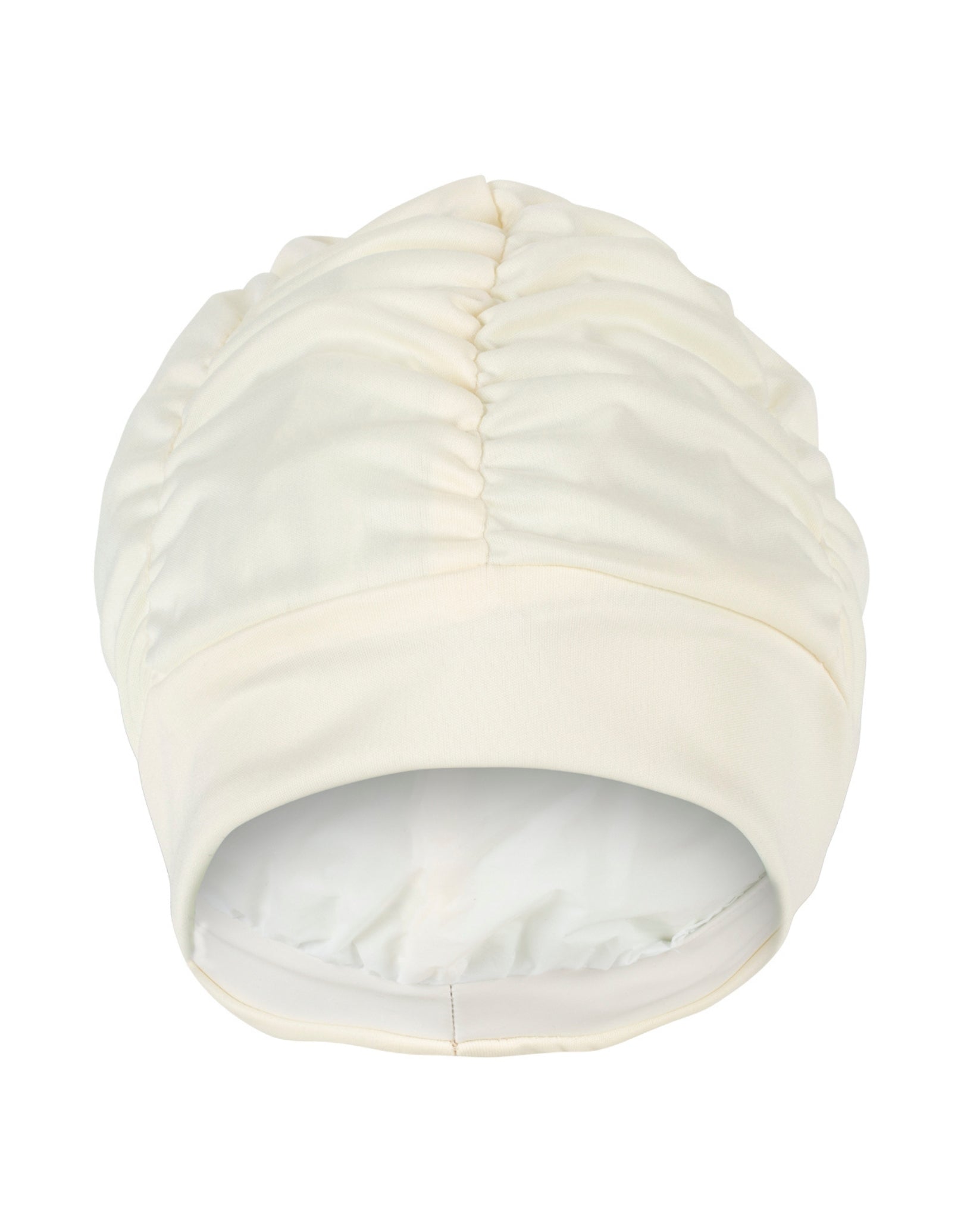 Waterproof Pleated Fabric Swim Cap for Women & Men - Comfortable Silicone Swimming Cap for Pool, Beach & Competition - Ideal for Long Hair Protection & Hydrodynamic Performance