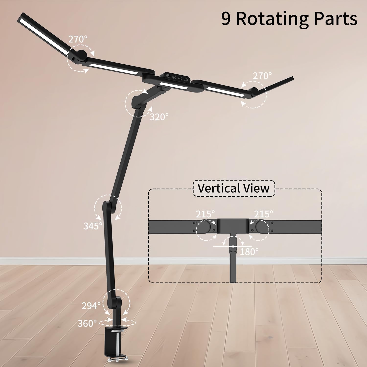 5-Light Bar Architect Desk Lamp - 32.5