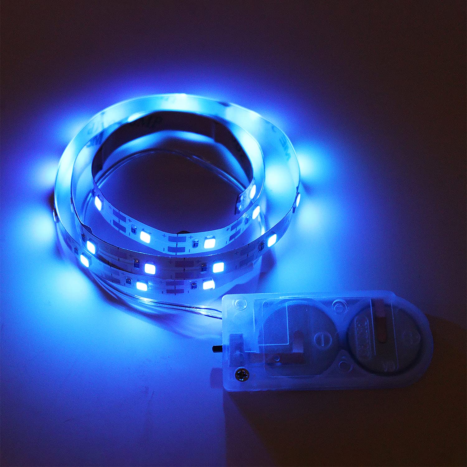 Battery Powered LED String Lights - 1.64ft Fairy Lights for Wedding, Christmas, Party & Home Decor (Blue) | Indoor & Outdoor Decoration, DIY Crafts, Garden, Bedroom, Patio Lighting