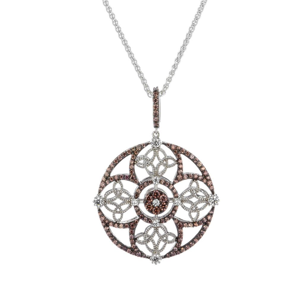 Silver Reversible Day & Night Circle Cross Pendant Necklace - Perfect for Everyday Wear, Gifts & Religious Occasions