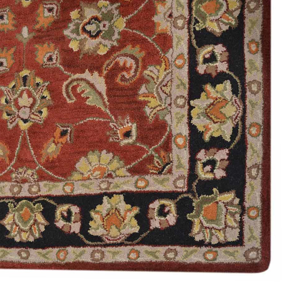 Premium Arak Hand Tufted Wool Rug - Soft & Durable Moroccan Style Area Rug for Living Room, Bedroom, or Office Decor