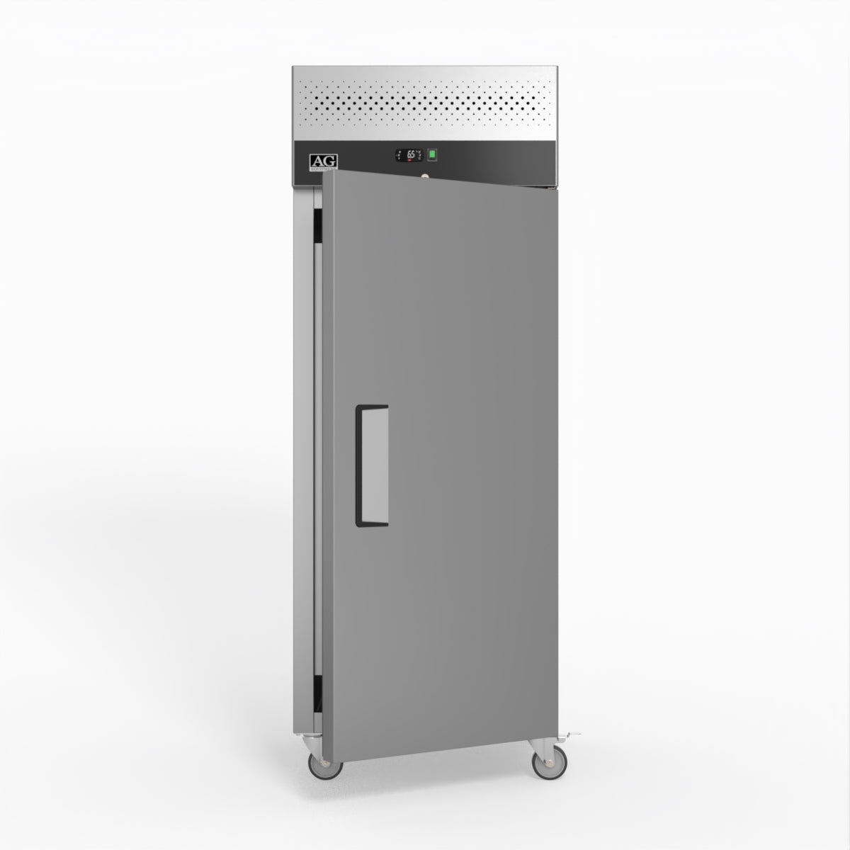 AG 650 Litre Upright Stainless Steel Door Commercial Refrigerator GNX650TN - Perfect for Restaurants, Supermarkets & Catering Businesses