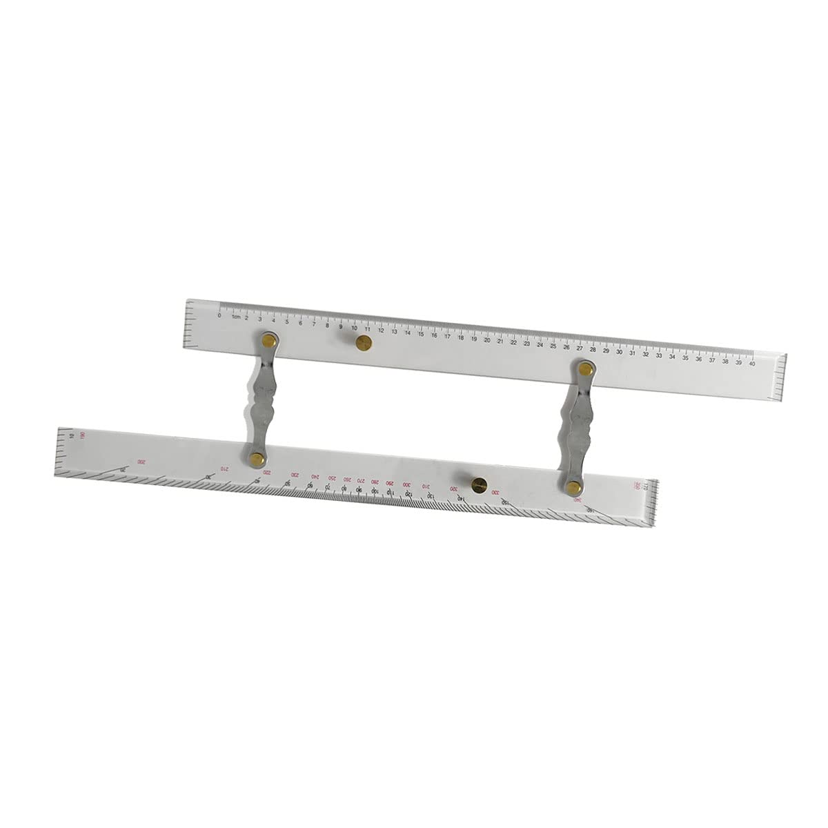 Marine Navigation Parallel Ruler - High Precision Clear Acrylic & Copper Drafting Tool for Boat Ship Drawing, Nautical Chart Operations - Perfect for Marine Navigation, Sailing, and Yacht Charting