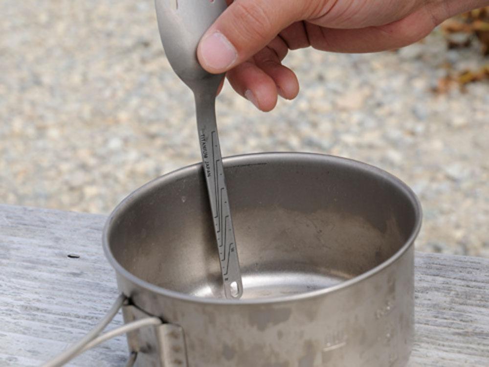 Premium Titanium Spork - Lightweight Camping Utensil for Hiking, Backpacking & Outdoor Adventures