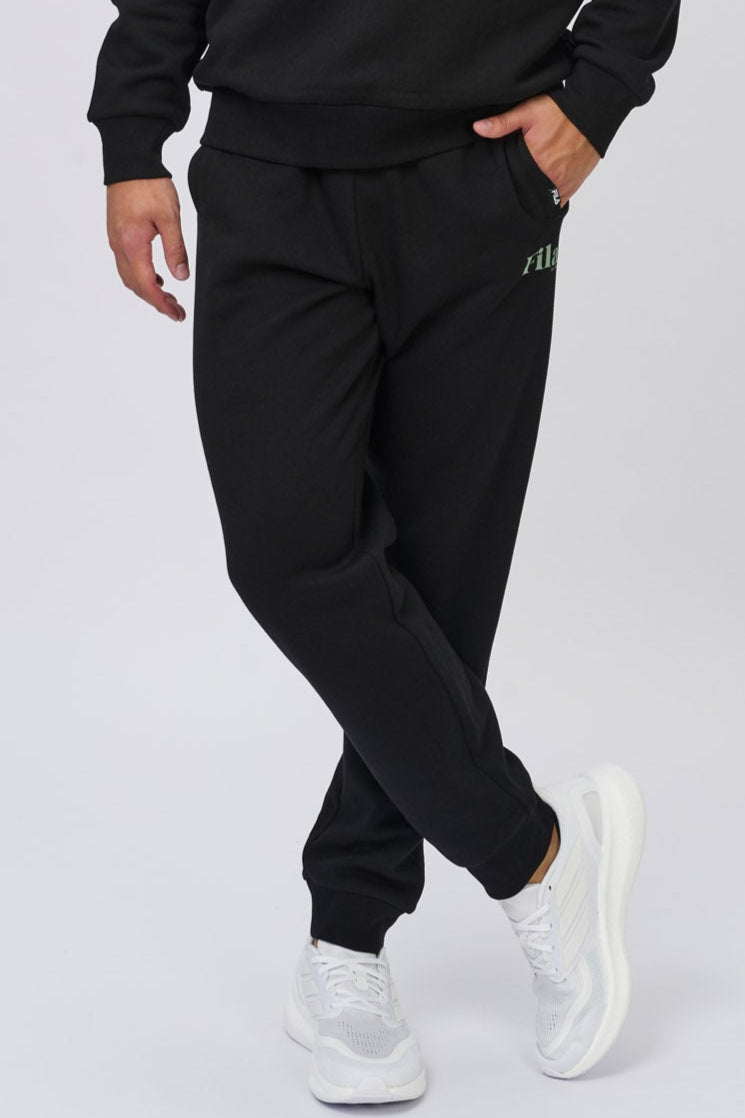 FILA Men's Jamie Black Track Pants - Athletic Joggers for Running, Gym & Casual Wear - Comfortable & Stylish Sweatpants for Men
