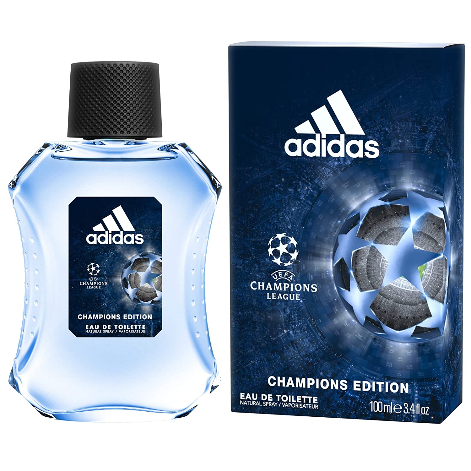 Adidas UEFA Champions League Champions Edition 100ML EDT Spray for Men - Premium Cologne for Sports Fans & Special Occasions - Perfect for Gifts, Date Nights & Game Days