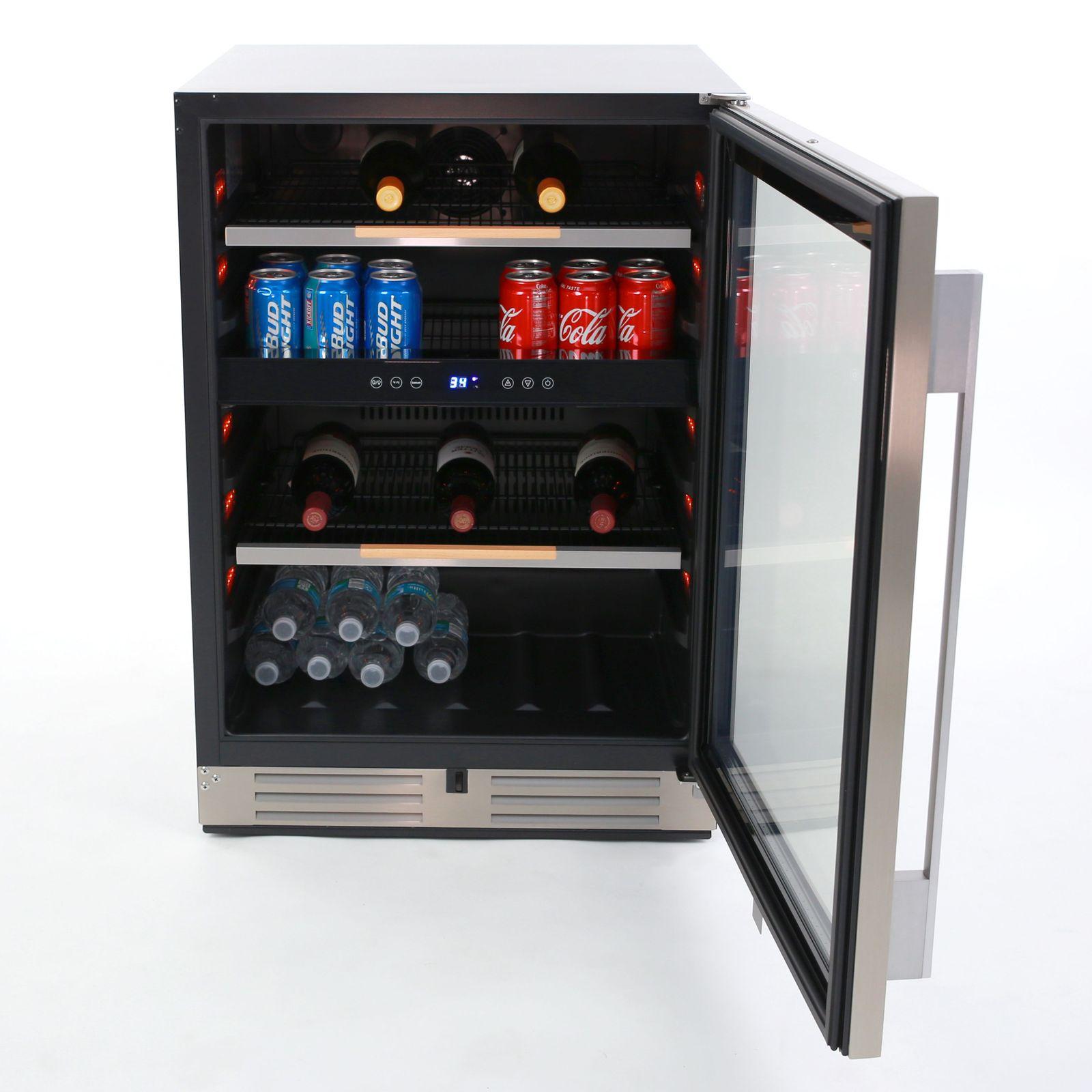 Avanti ARFSE55R3S 125 Can Elite Series Beverage Center - Compact Refrigerator for Beer, Soda & Energy Drinks - Perfect for Home Bar, Office, or Man Cave