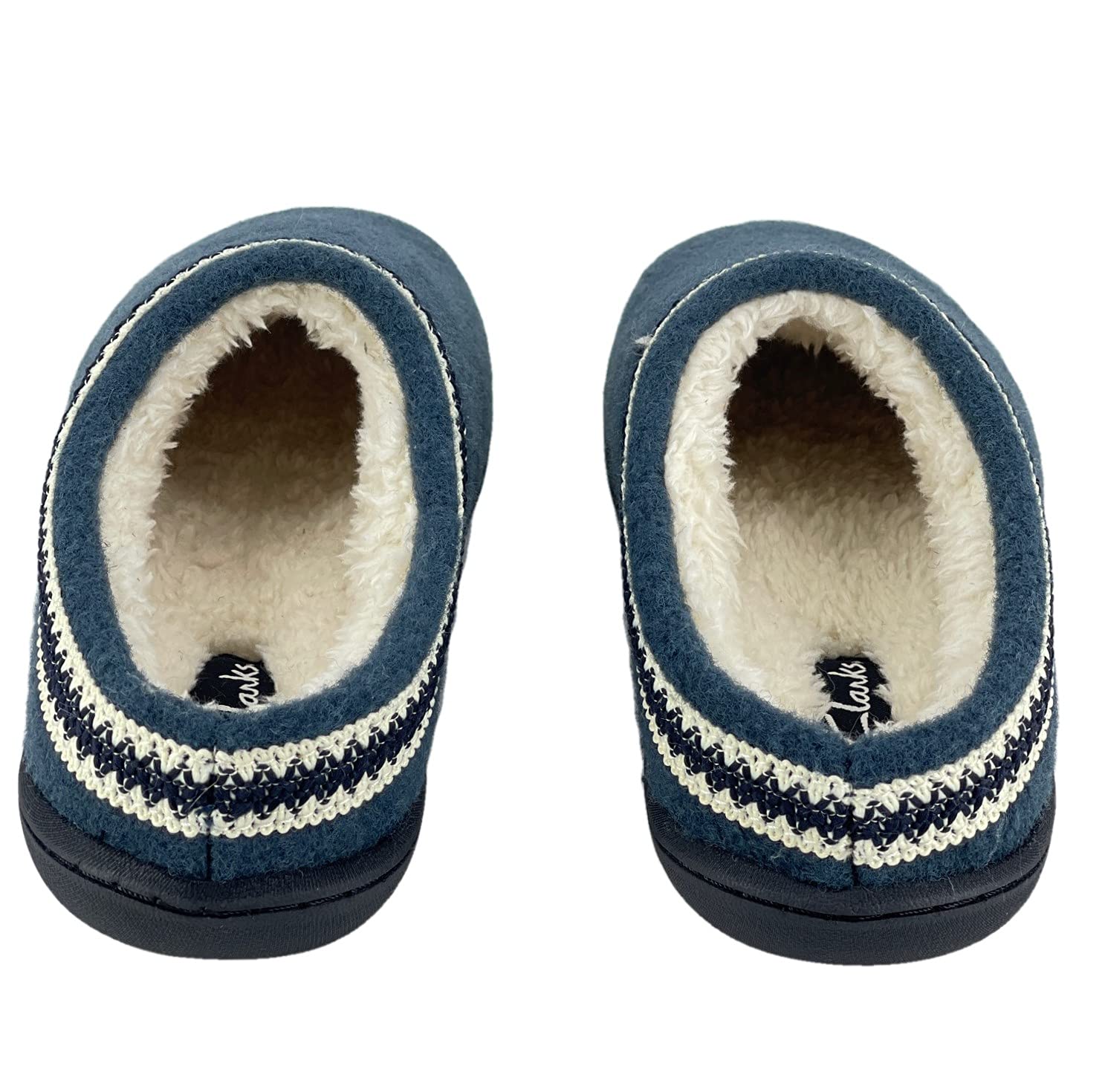 Clarks Women's Wool Felt Clog Slippers JMH1319T - Warm & Cozy Plush Faux Fur Lined House Shoes - Indoor/Outdoor Comfort for Women - Perfect for Home, Office & Winter Wear