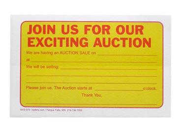 Join Us Auction Postcard - 500 Pack Bulk Postcards for Fundraising, Events & Marketing | Perfect for Charity Auctions, Business Promotions & School Events