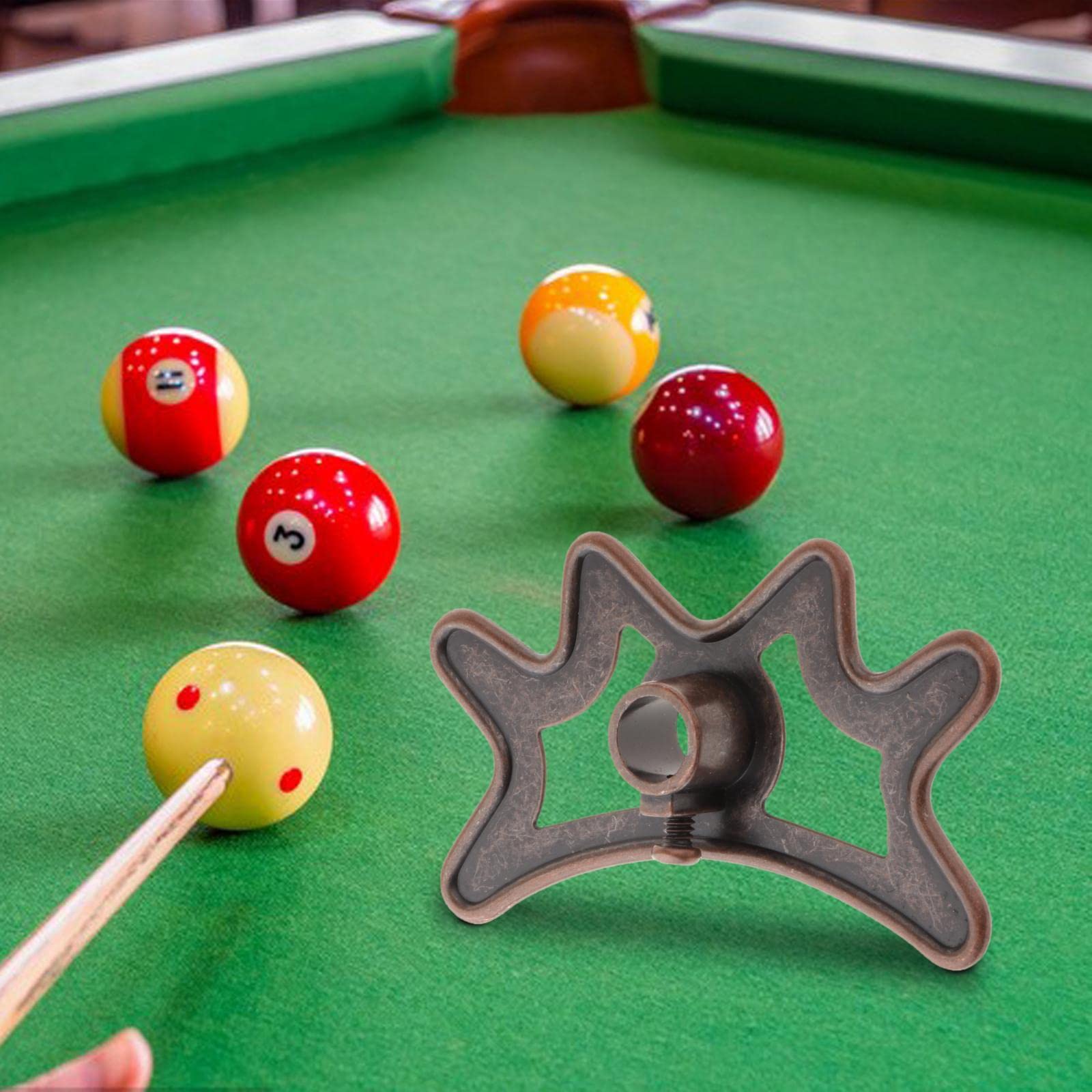 Professional Metal Pool Cue Bridge Head for Billiard Games & Competition - Perfect for Snooker, 8-Ball & 9-Ball Pool Matches