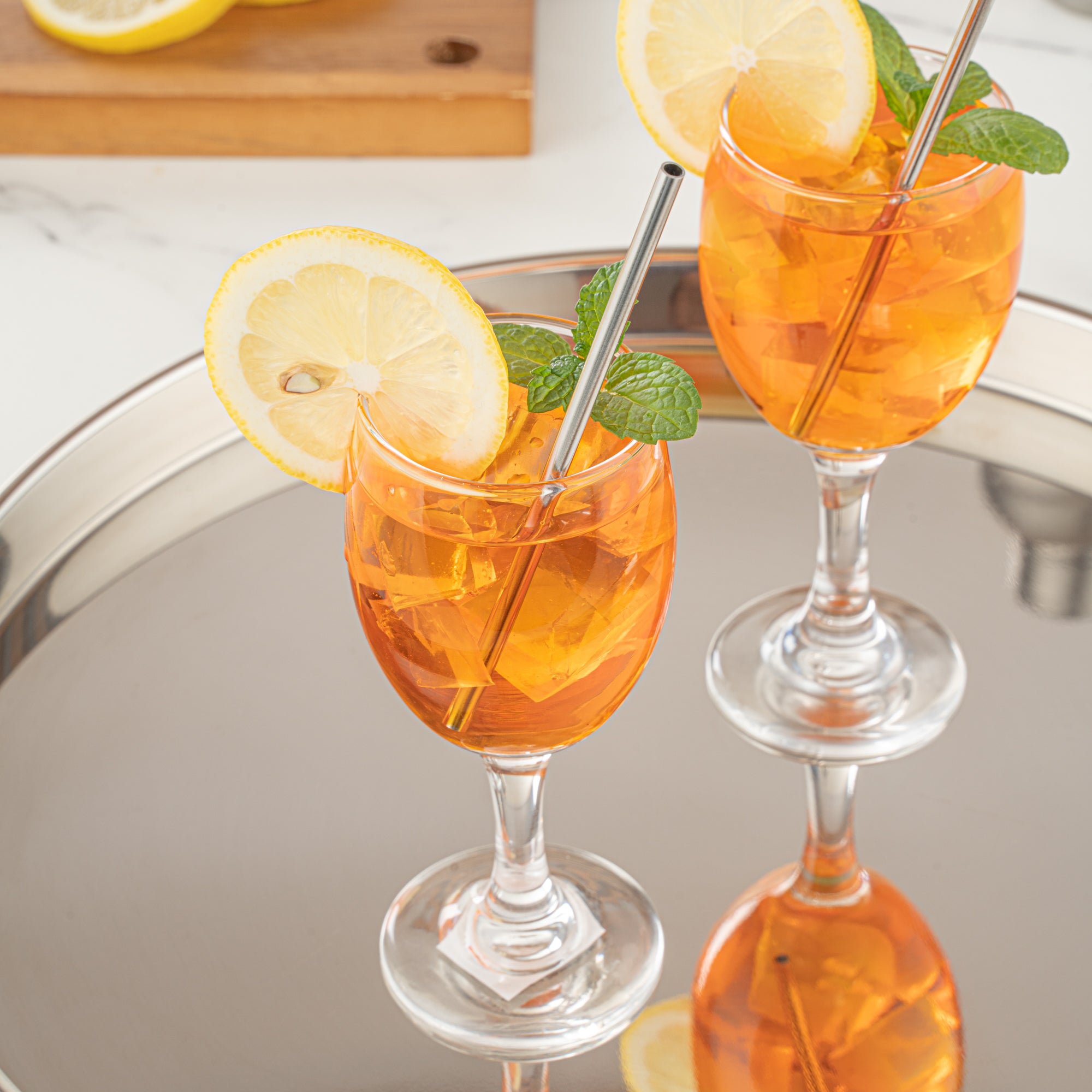 Eco-Friendly Stainless Steel Straws - 2 Pack | Reusable Metal Drinking Straws for Smoothies, Cocktails & Iced Coffee | BPA-Free, Dishwasher Safe Bar & Home Accessories