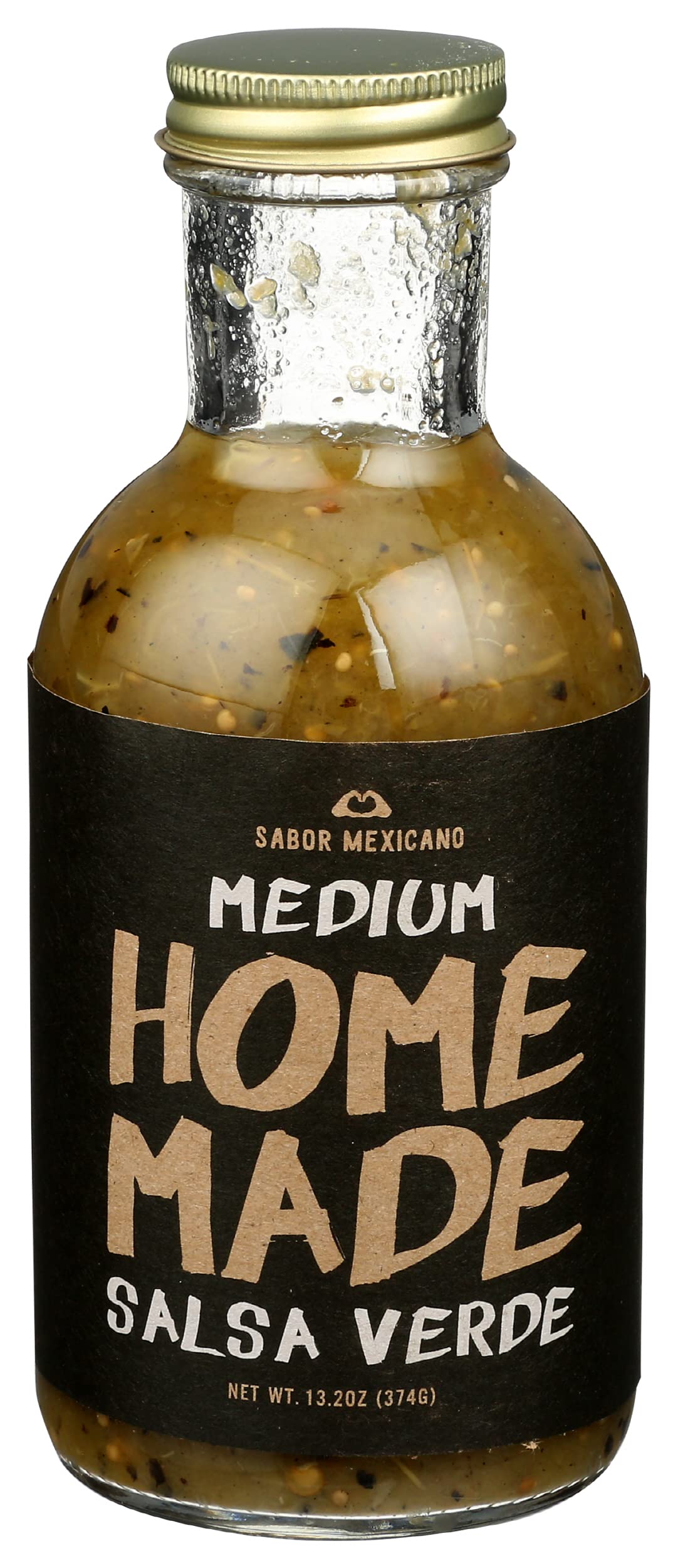 Authentic Mexican Salsa Verde - Homemade Style, 13.2 oz Jar - Perfect for Tacos, Nachos & Mexican Dishes - Gluten-Free & Vegan-Friendly