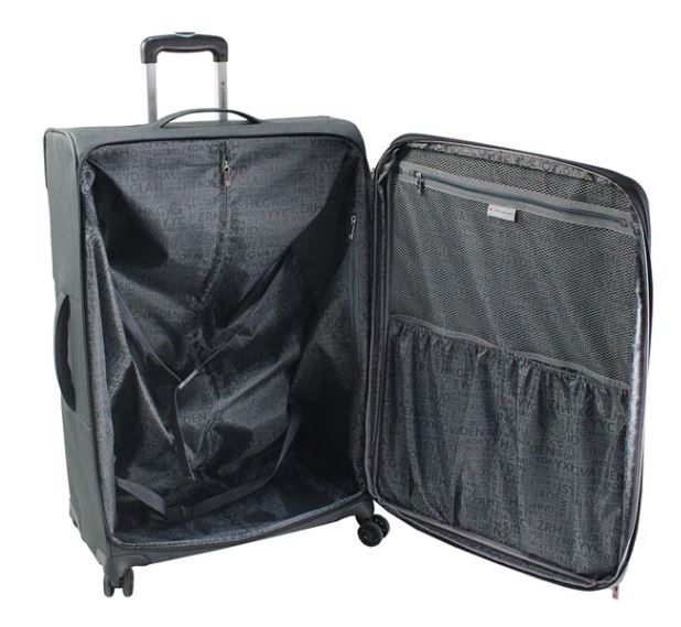 Air Canada Soft Side Medium Suitcase - Lightweight Expandable Carry-On Luggage with Spinner Wheels for Travel, Business Trips & Weekend Getaways