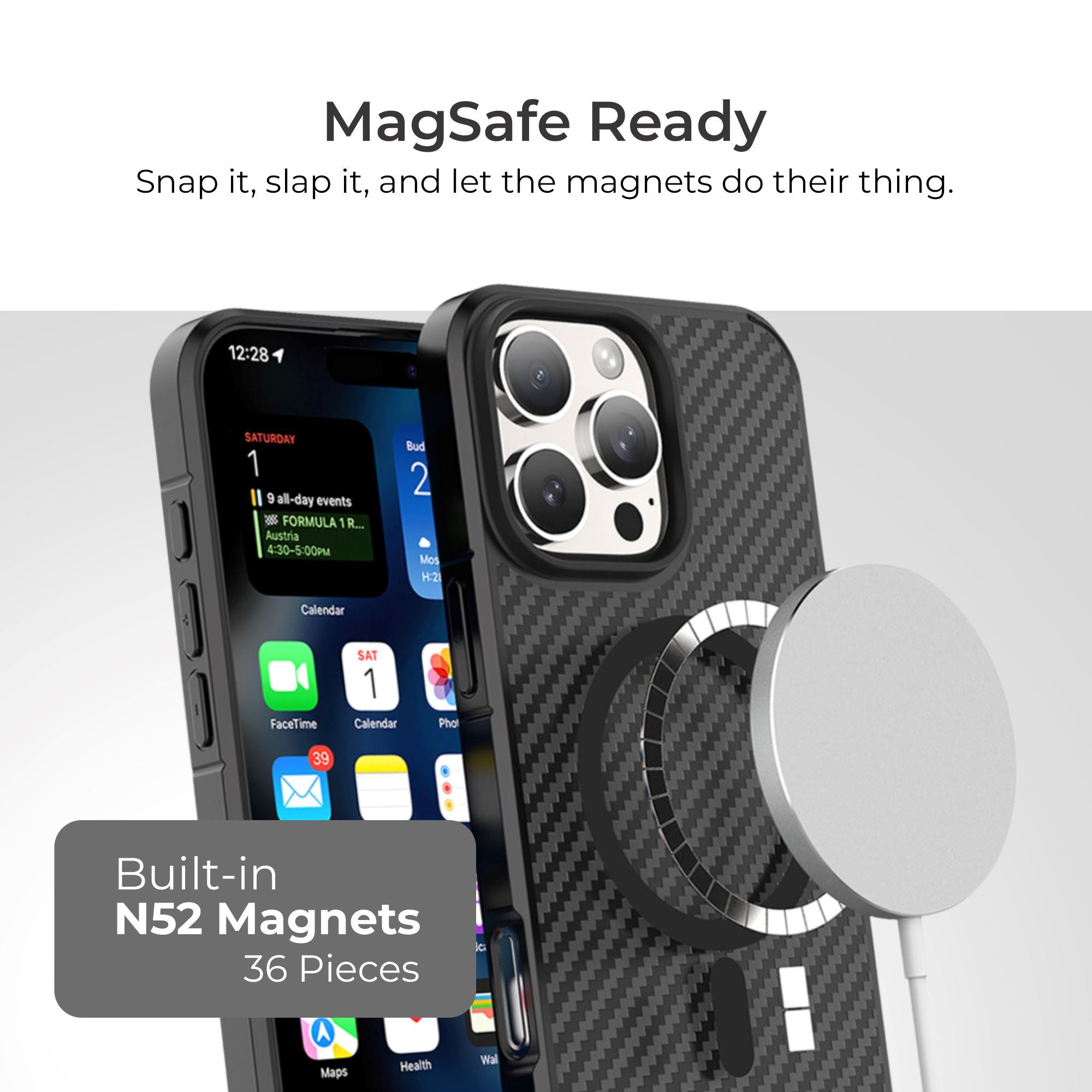 iPhone 16 Pro Max Case - Ultra-Thin Aramid Fiber Military Grade Shockproof Cover - Perfect for Outdoor Adventures, Travel & Daily Protection