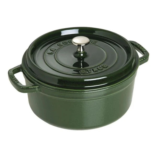 Staub 4 Quart Round Cocotte Dutch Oven with Self-Basting Lid - Perfect for Braising, Stewing & Baking Bread at Home