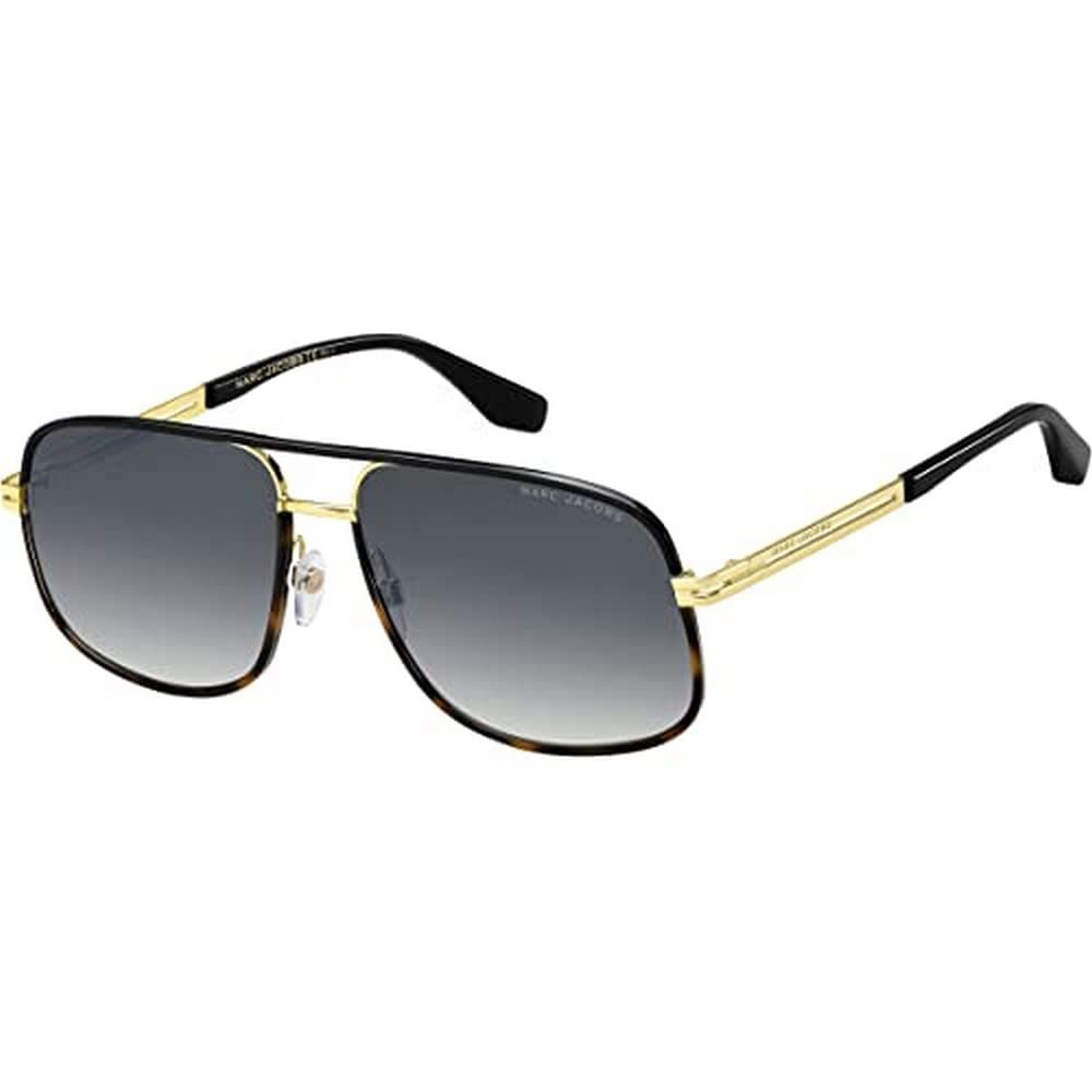 Marc Jacobs Men's Marc 470/S Square Sunglasses - UV Protection Polarized Aviator Shades for Driving, Travel & Outdoor Activities