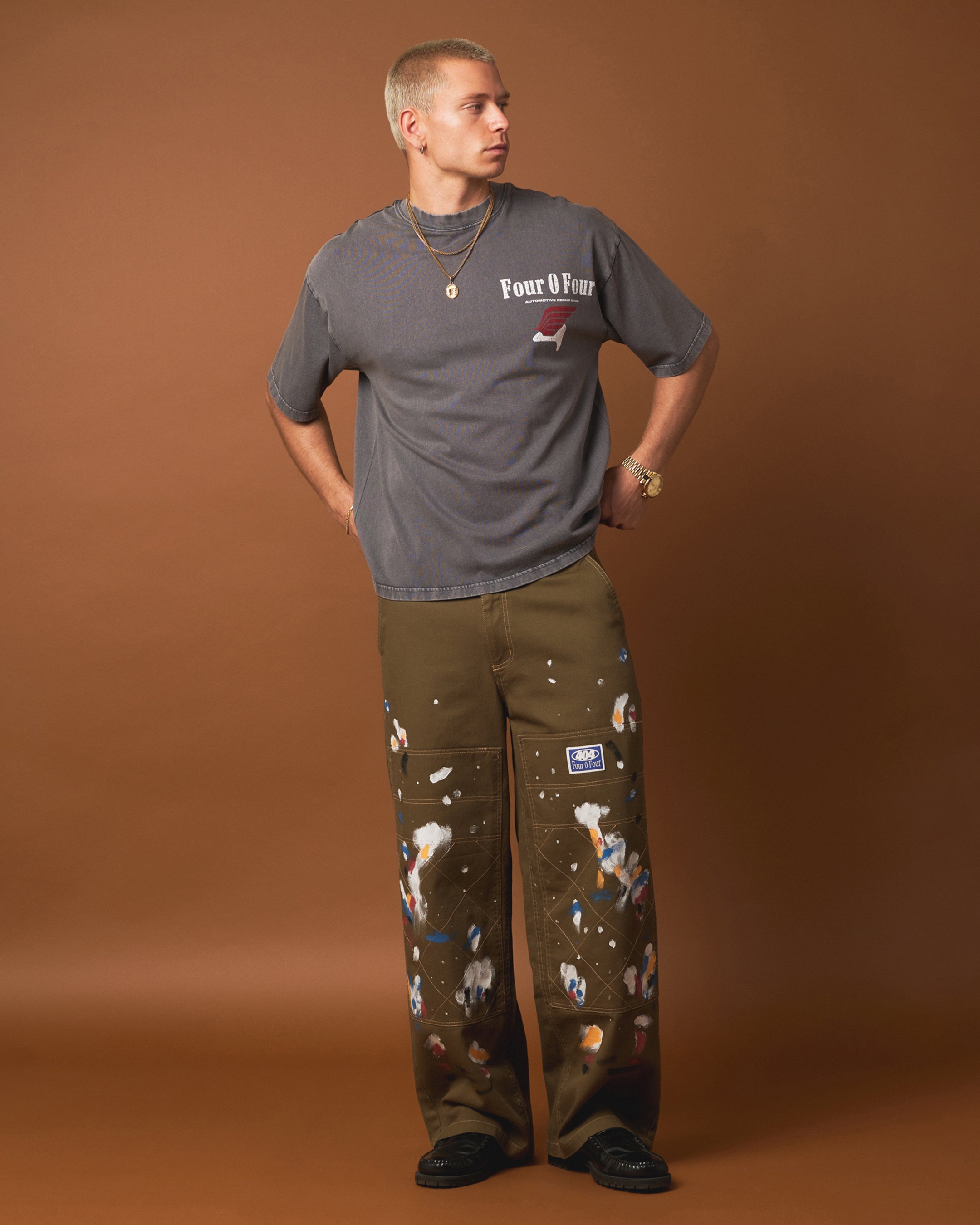 404 Painter Double Knee Work Pants - Durable Khaki Workwear for Construction & Painting - Perfect for Job Sites & DIY Projects