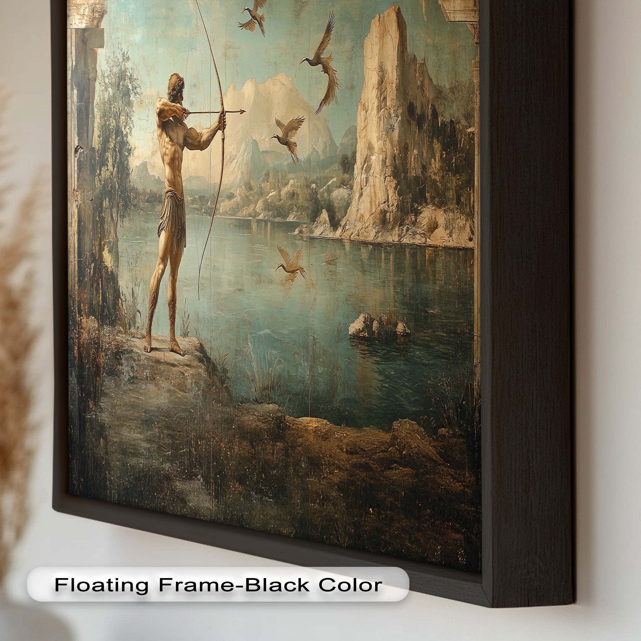 Apollo's Aim - Greek Mythology Oil Painting Artwork for Home Decor & Wall Art | Perfect for Living Room, Bedroom, or Office