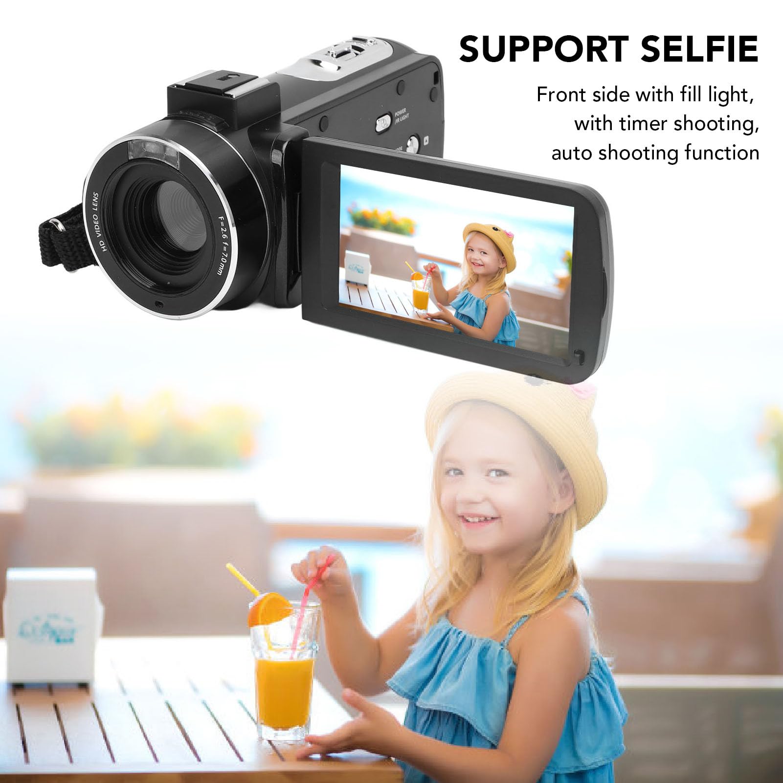 4K 56MP HD Vlogging Camera with 3