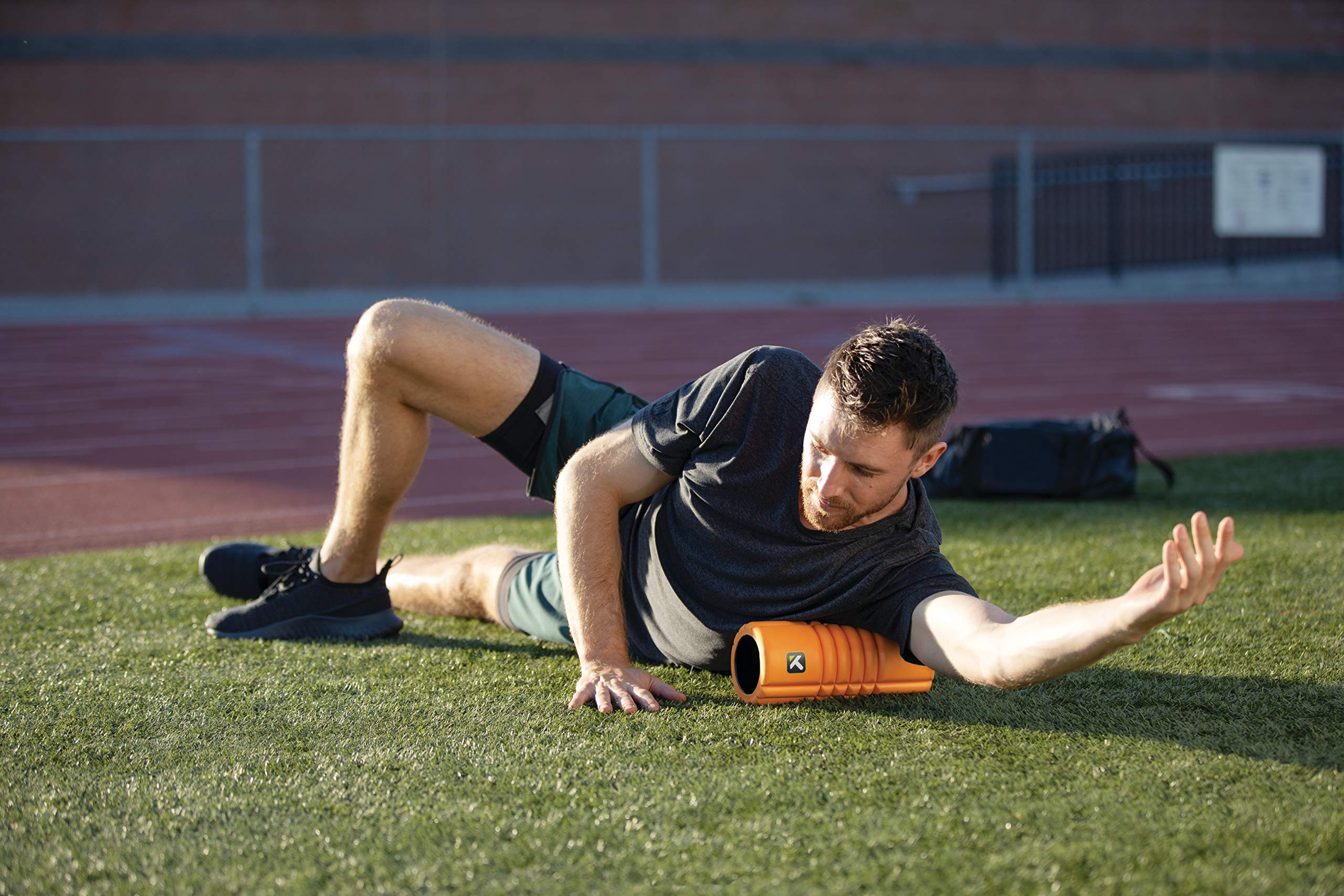 TRIGGERPOINT Grid Travel Foam Roller - Portable Muscle Massage Tool for Recovery & Pain Relief - Perfect for Gym, Yoga, Travel & Home Use