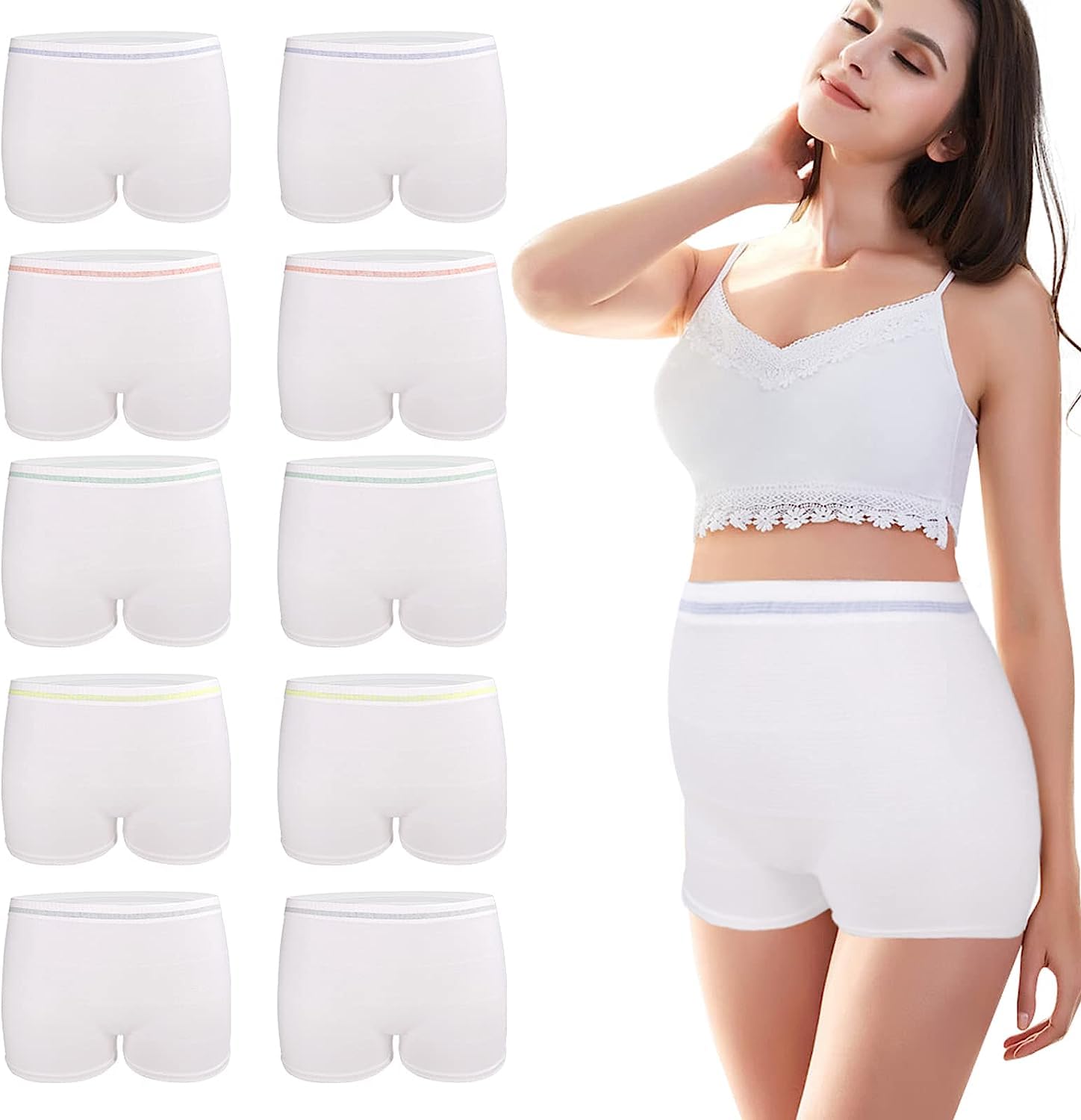 Postpartum Disposable Mesh Underwear for Women - Soft & Breathable C-Section Recovery Panties - Hospital Grade Maternity Underwear for Comfort After Delivery | Perfect for Post-Surgery Care & New Mom Comfort