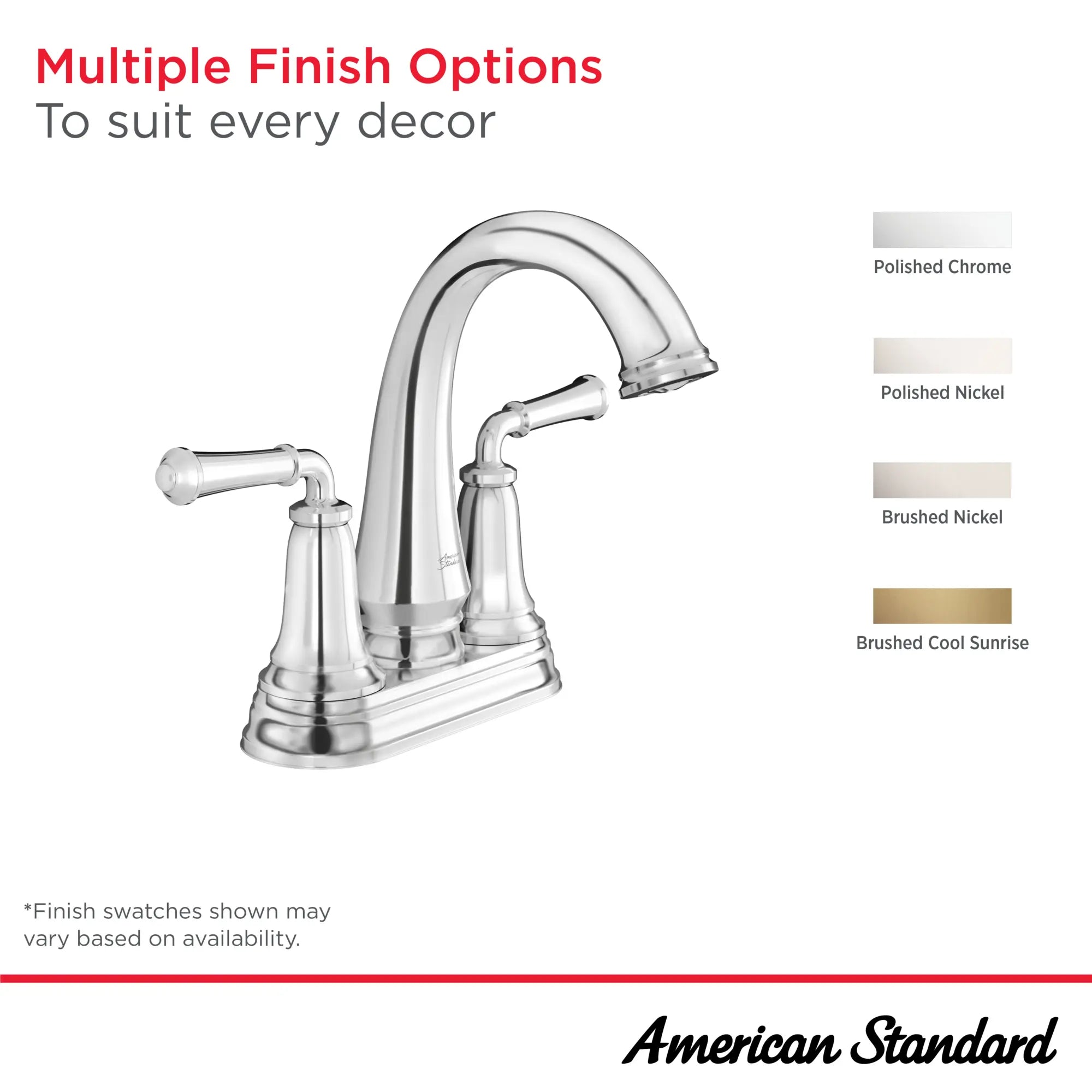 Delancey® 4 Inch Centerset 2 Handle Bathroom Faucet - 1.2 GPM/4.5 LPM Water-Saving Design with Lever Handles - Perfect for Small Bathrooms, Powder Rooms & Guest Baths