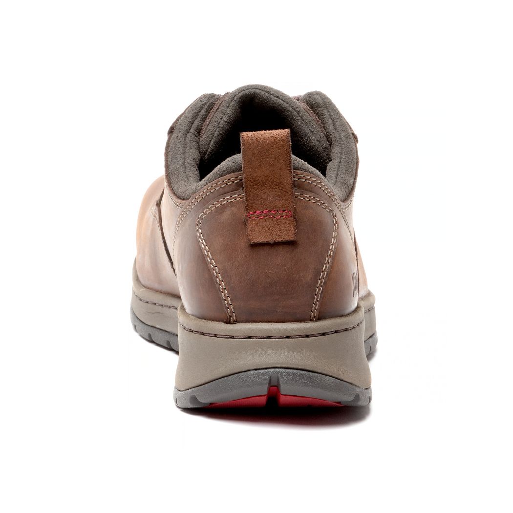Kodiak Montario Men's Aluminum Toe Oxford Work Shoes - Safety Boots for Construction & Industrial Work (Brown, KD0A4NL6DBX) | Slip-Resistant & Comfortable for Warehouse, Factory & Outdoor Jobs