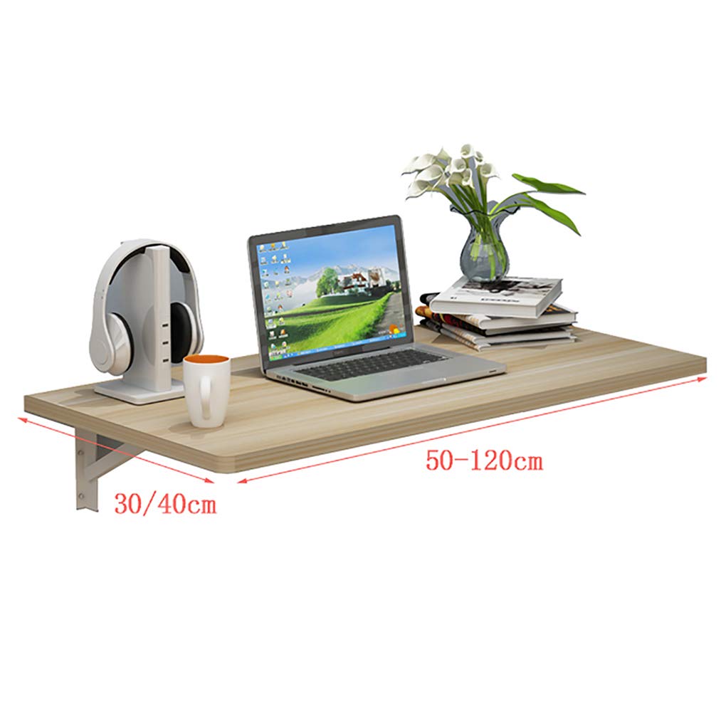 Foldable Wall Mounted Drop Leaf Table - Space Saving Kitchen Dining Table & Home Office Desk (13 Size Options) | Perfect for Small Apartments, Studios & Dorm Rooms