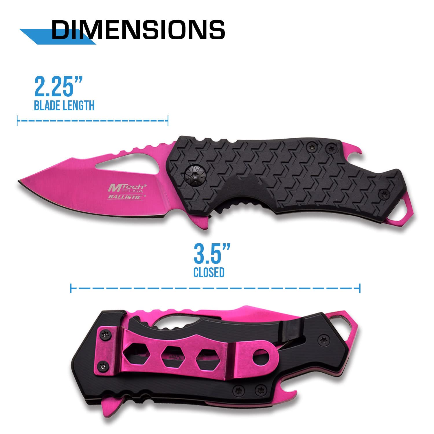 MTECH USA Spring Assisted Folding Knife - Tactical Pocket Knife with Quick Open Mechanism for Outdoor, Camping & EDC Use