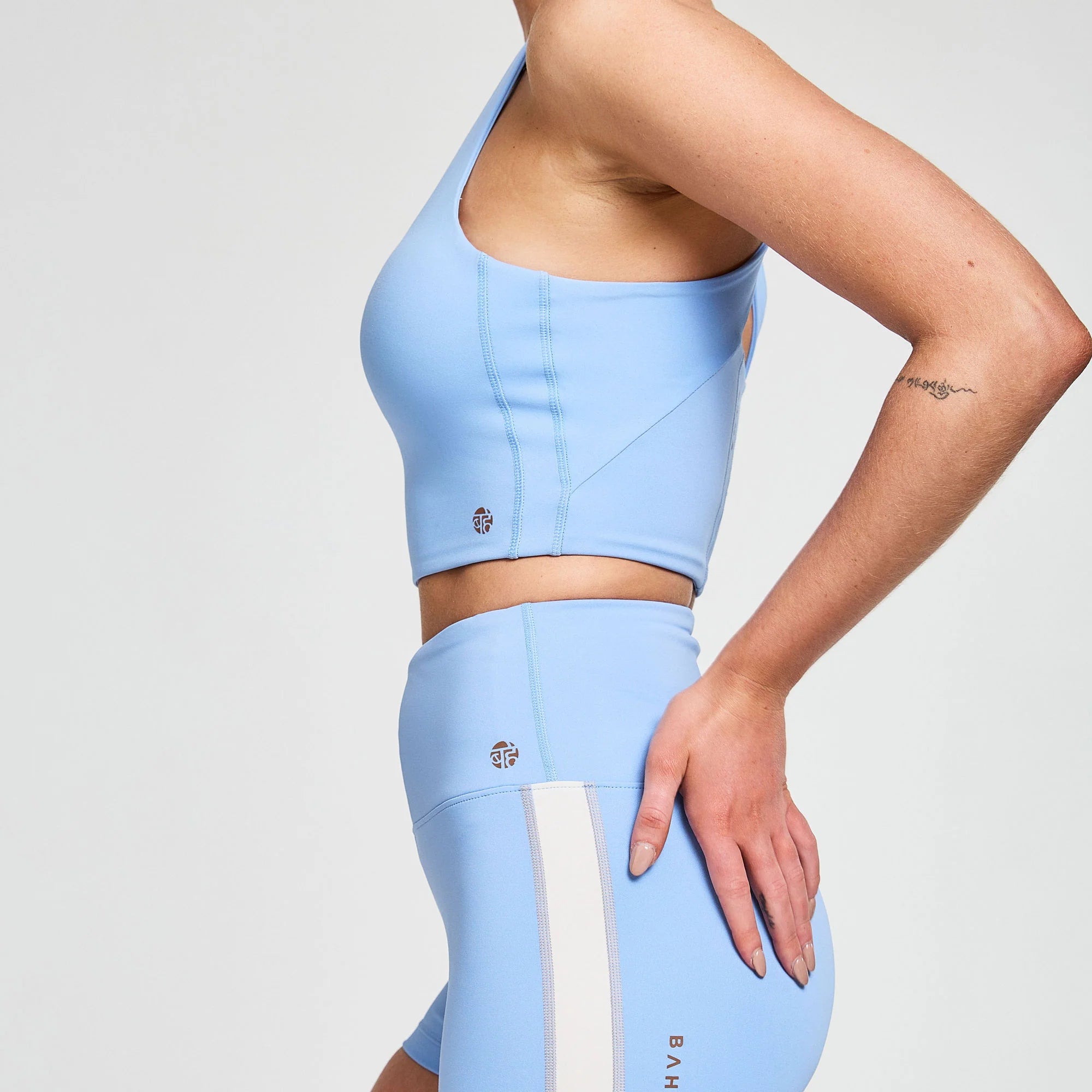 BAHE Attune Cross Back Top - Women's Workout Tank Top, Breathable & Comfortable, Ocean Blue | Perfect for Yoga, Gym & Running