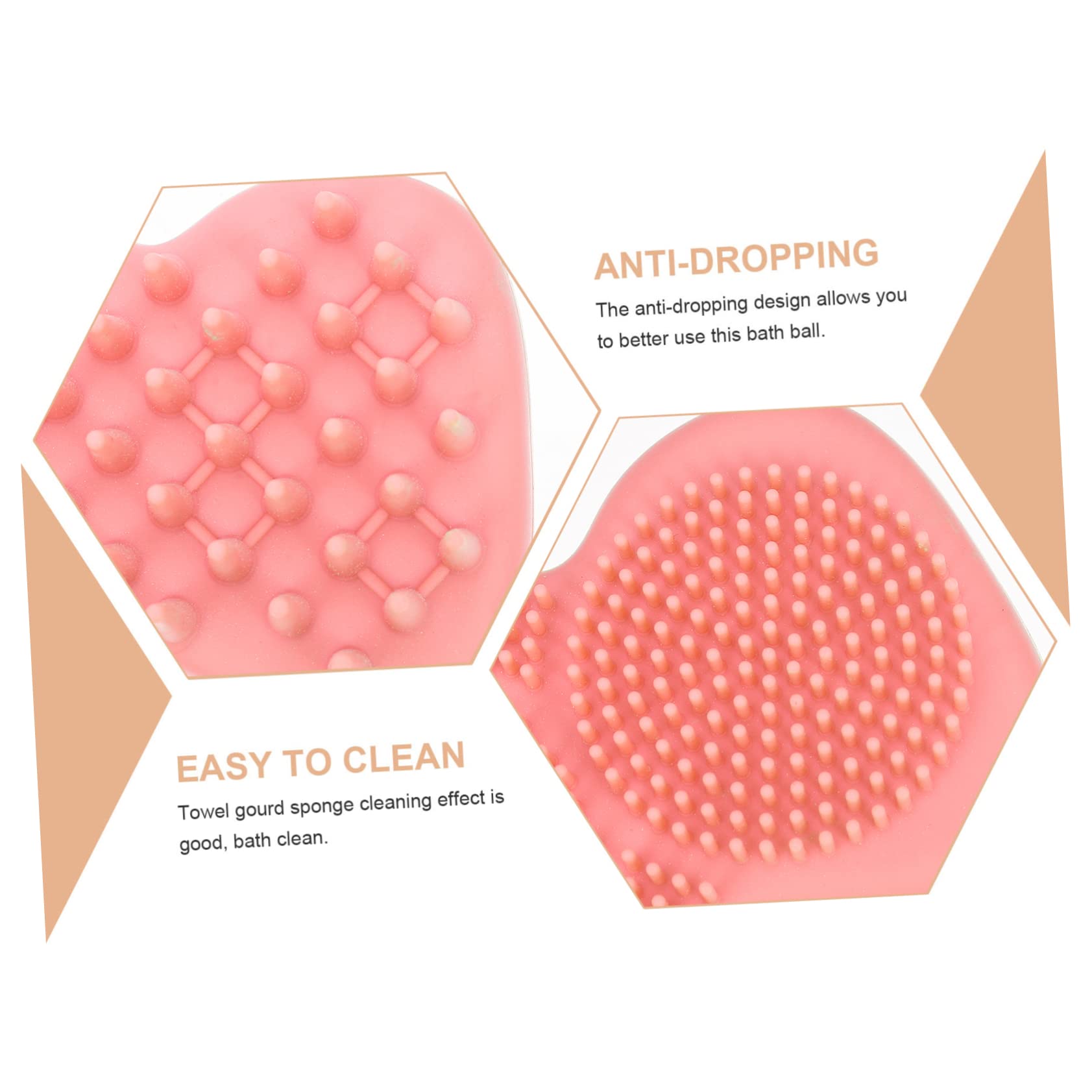 FRCOLOR 3 Pack Double-Sided Silicone Body Scrub Brush - Exfoliating Shower Brush for Deep Cleaning & Massage - Perfect for Bath, Shower & Spa Relaxation at Home