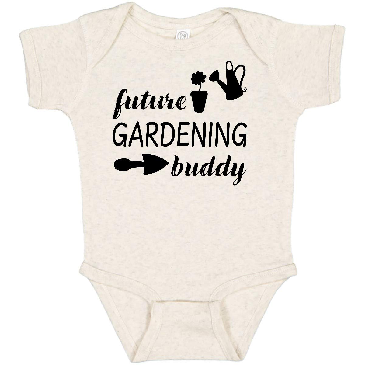 Inktastic Future Gardening Buddy Baby Bodysuit - Cute Organic Cotton Infant Onesie for Garden Lovers - Perfect for Outdoor Activities, Family Gardening & Baby Photoshoots