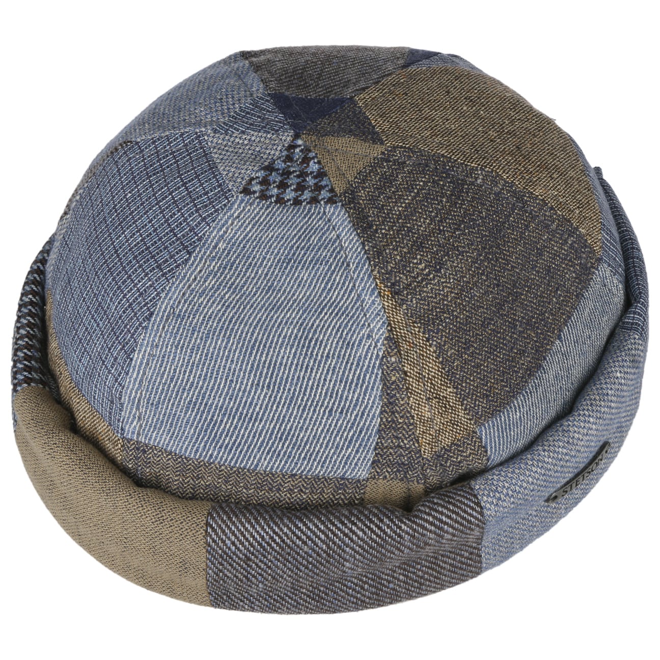 Stetson Laughlin Patchwork Docker Hat for Men - Western Cowboy Style Hat for Outdoor, Rodeo, and Casual Wear