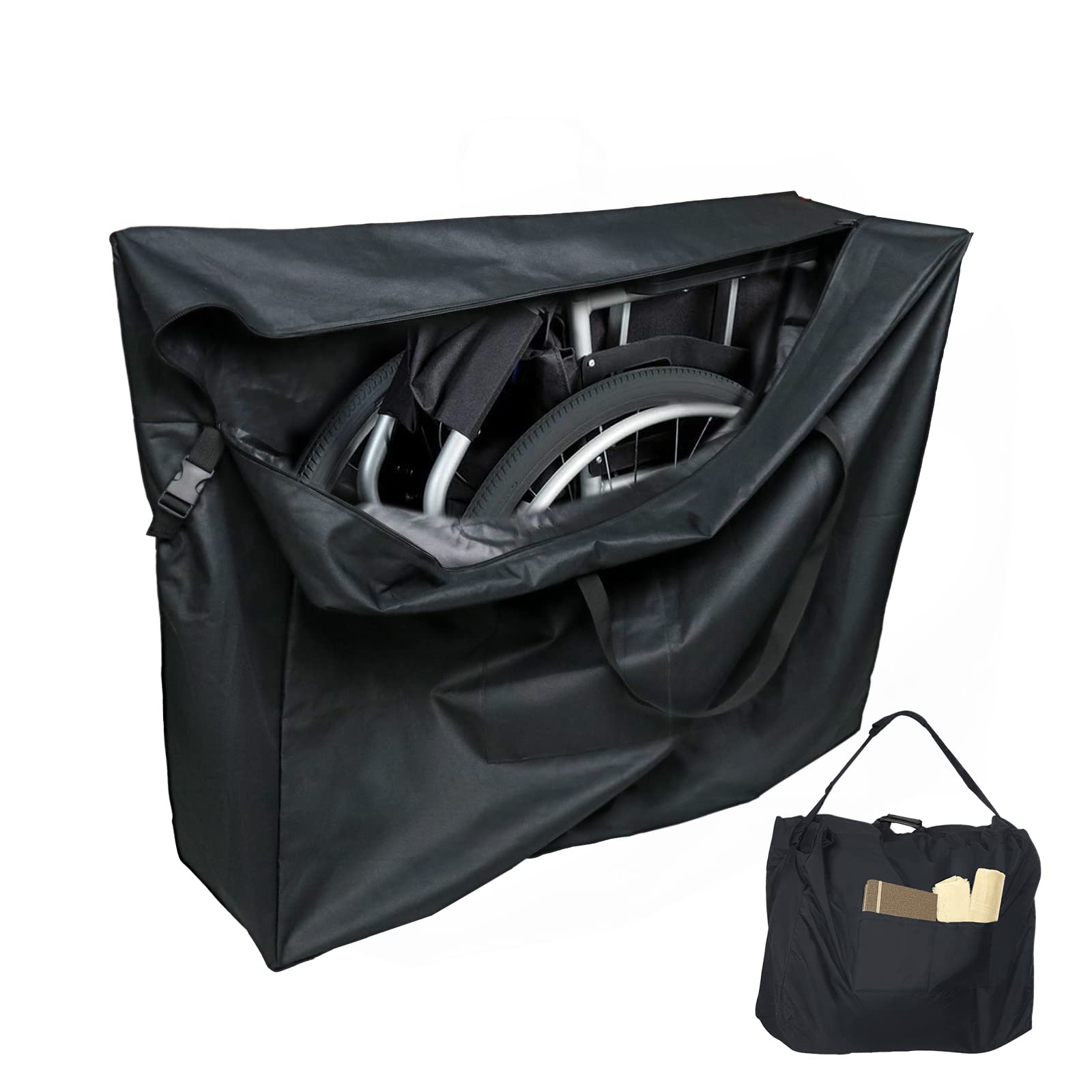 Waterproof Wheelchair Cover & Rollator Bag Set for Travel - Durable & Lightweight Wheelchair Accessories for Seniors & Disabled - Perfect for Airplanes, Outdoor Adventures & Daily Use