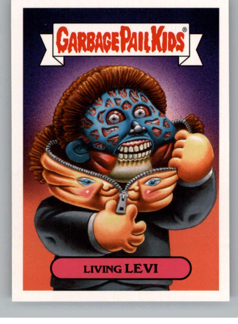 2018 Topps Garbage Pail Kids Oh The Horror-ible 80s Sci-Fi Stickers - #2A LIVING LEVI Peelable Collectible Trading Card | Vintage 80s Pop Culture Memorabilia for Collectors & Fans - Perfect for Display, Trading, and Nostalgic Gift Giving
