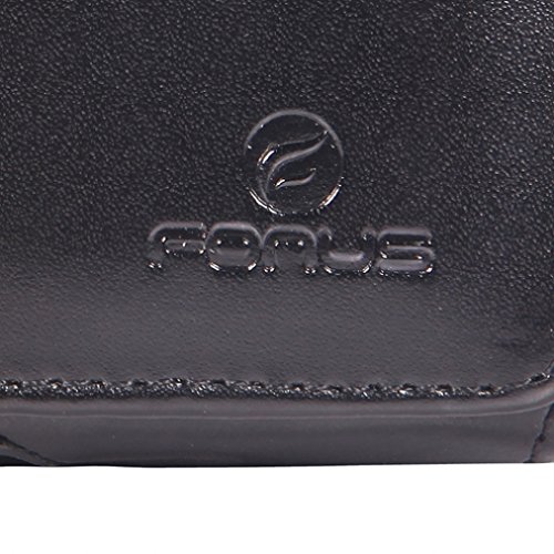 Premium Black Leather Sideways Phone Holster with Swivel Belt Clip for AT&T Samsung Galaxy S5 Mini - Secure Carry Case for Work, Outdoor & Active Lifestyle