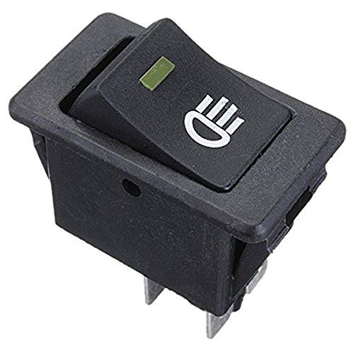 12V Universal LED Fog Lights with Rocker Switch - Yellow LED for Off-Road, Trucks, SUVs & ATVs - Waterproof & Durable Car Lamp for Night Driving & Adventure