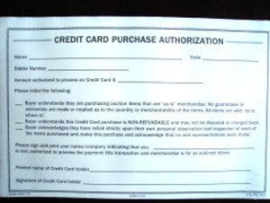 Credit Card Purchase Authorization Forms - 2 Part Carbonless (100/Pack) for Retail, Restaurants & Small Business Transactions