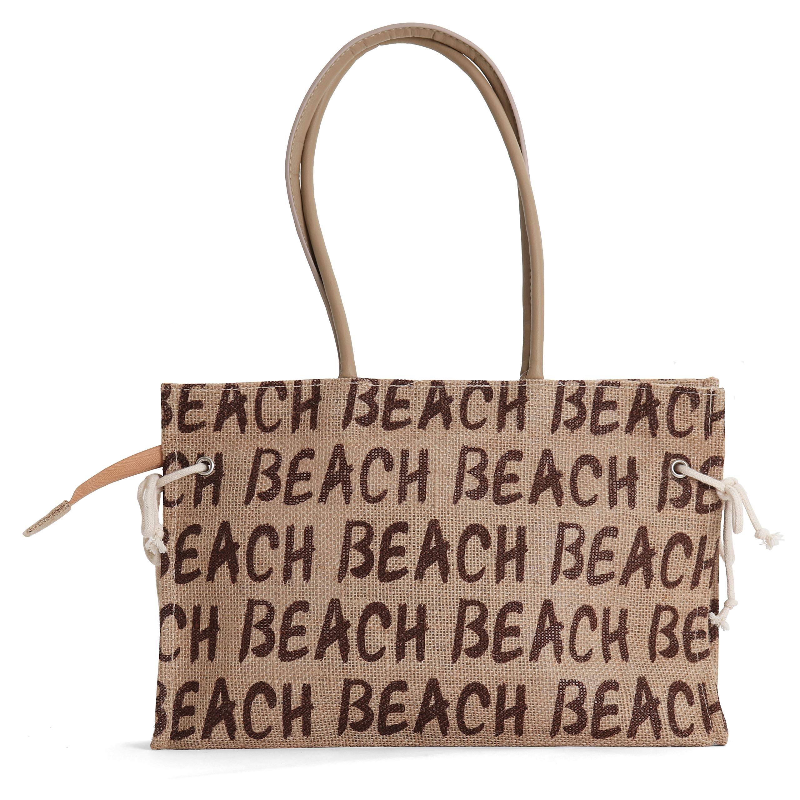 Rutledge & King Large Beach Tote Bag with Rope Handles - Stylish Canvas Carryall for Women, Perfect for Pool, Vacation & Summer Travel Accessories