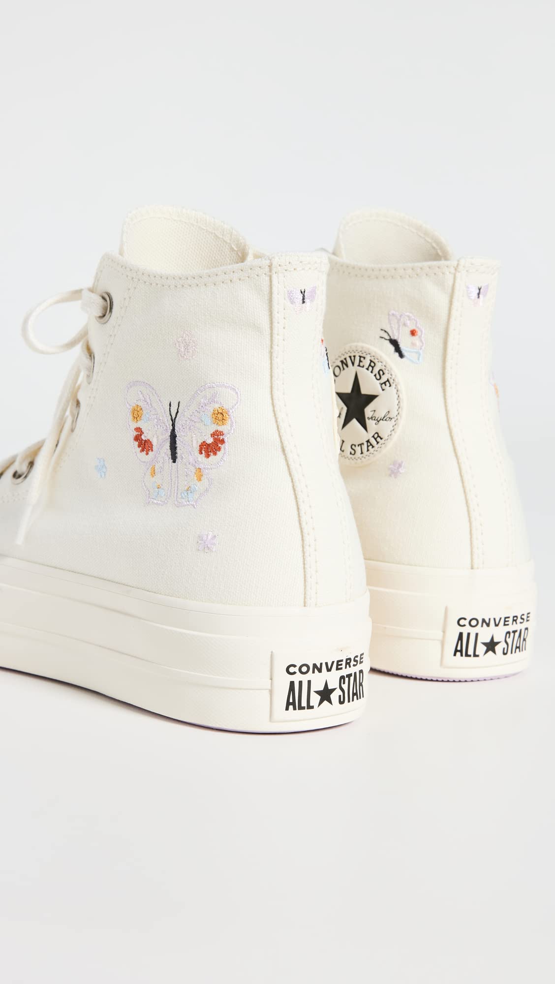 Converse Women's Chuck Taylor Lift Sneakers - Egret/Decade Pink - Size 5 Medium US - Casual Fashion Sneakers for Everyday Wear & Street Style