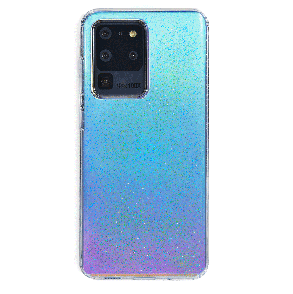 Glitter Nebula Samsung Galaxy Phone Case - Protective Cover for Galaxy S21/S20/S10 - Sparkle Glam Design for Everyday Use & Special Occasions