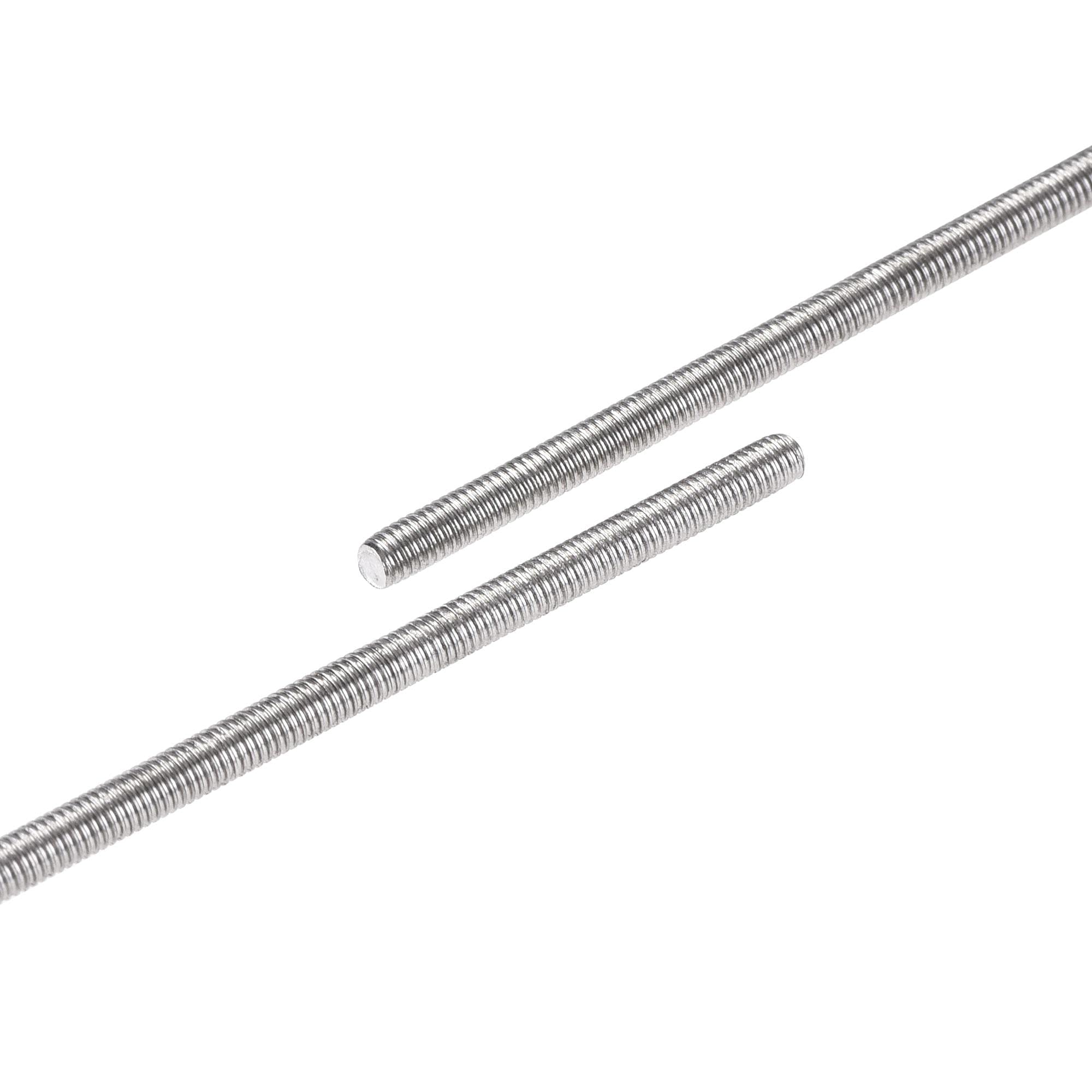 uxcell 2Pcs M3 x 160mm 304 Stainless Steel Fully Threaded Rods, Right Hand Long Screws for Hangers, U-Bolts, and DIY Projects
