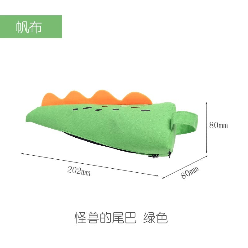 Dino Tail Pen Pouch Pencil Case - Cute Dinosaur-Themed School Supplies for Kids | Perfect for Back to School, Classroom Organization & Gift Giving