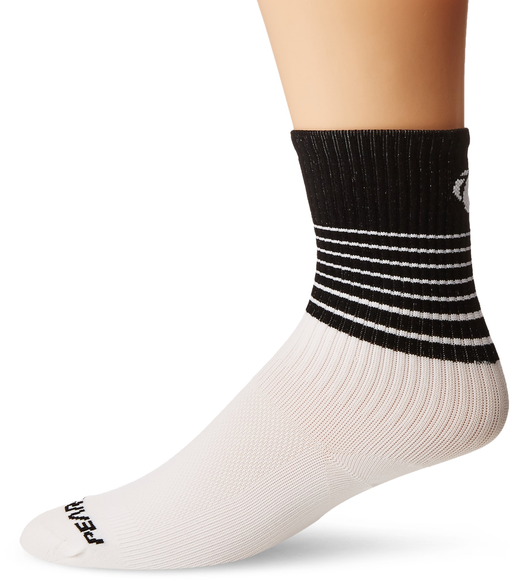 PEARL IZUMI Pro Tall Sock for Men & Women - Breathable Cycling Socks, Black/Smoked Pearl, Large Size - Perfect for Road Biking, Mountain Biking & Athletic Performance