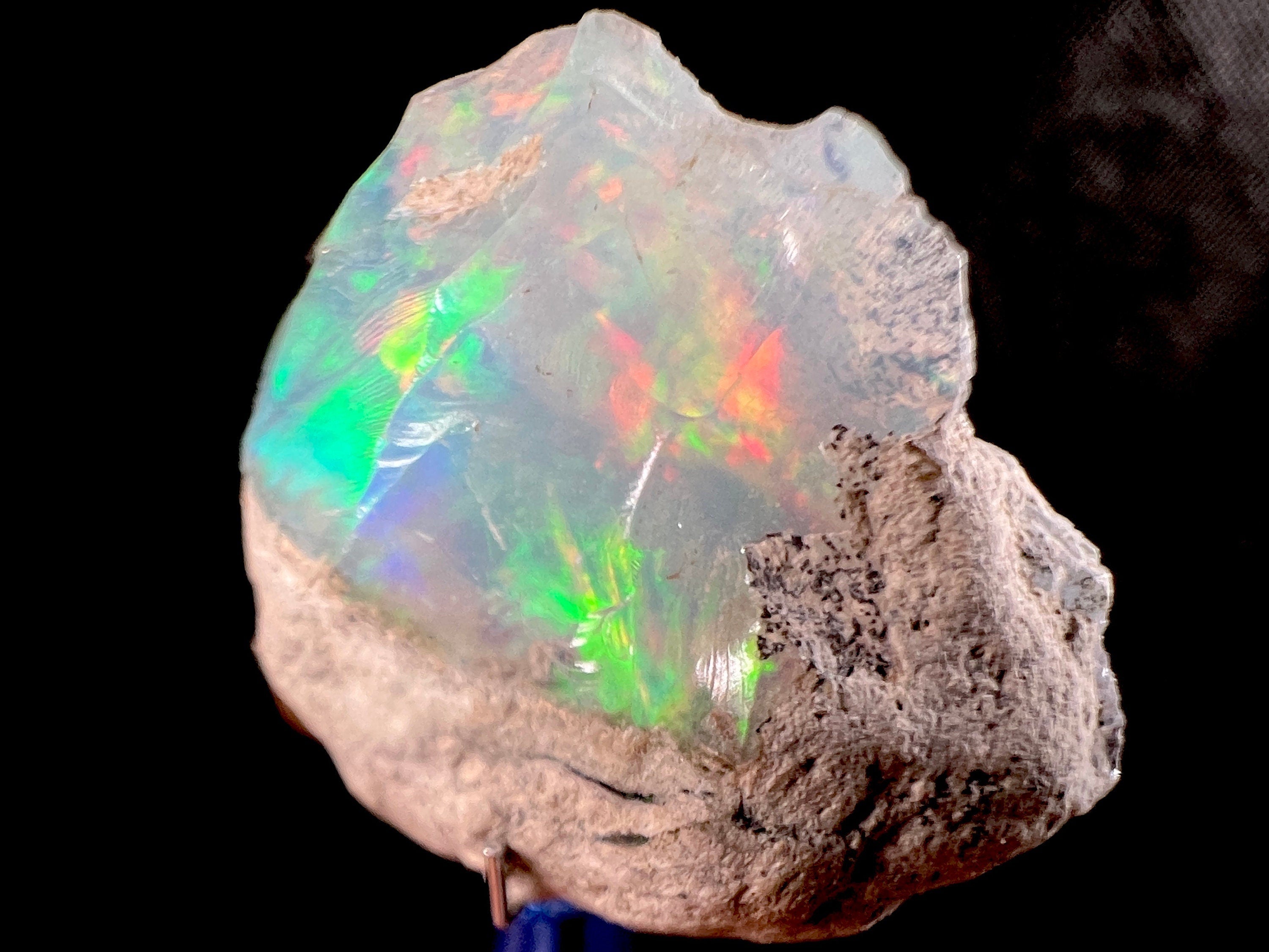 4A Welo Opal Raw Crystal - Certified Cutting Grade Opal for Jewelry Making (50616) | Perfect for DIY Gemstone Rings, Necklaces & Handcrafted Jewelry Designs