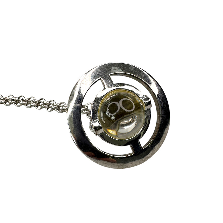 VIVIENNE WESTWOOD Large 3D Orb Necklace in Silver - Elegant Statement Jewelry for Women, Perfect for Parties, Weddings & Special Occasions